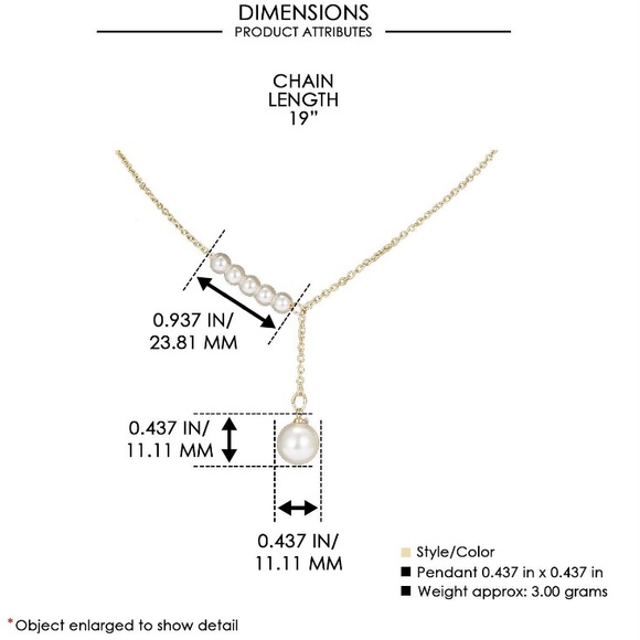 Woman's Pearl Love Friendship Adjustable Clavicle Keepsake Necklace with Card - Picture 6 of 10